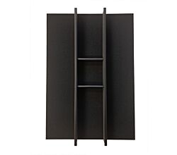 Besteckeinsatz Kvalito, für 400er Schrank, anthrazit, Rand zuschneidbar