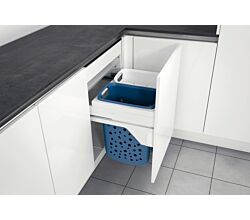 TIDY 2-fach Wäschebehälterauszug S 600 mit Vollauszug und Dämpfung / HAILO 3270-69 / Schrankausstattung / Wäschebox / Wäschekorb