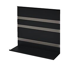 Linero MosaiQ Universalablage H 300 mm ohne Rahmen schwarz matt / Relingsystem / Kesseböhmer