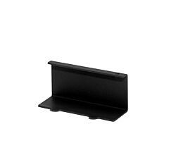 Linero MosaiQ Doppelhaken 85 x 44 x 38 mm schwarz matt / Reling - Haken / Relingsystem / Kesseböhmer