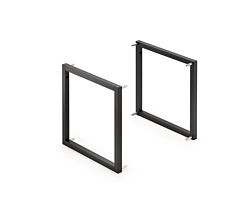 NABER 8051021 Cubo Grundrahmen Set, Regalsystem, schwarz matt