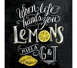 Servietten Blackboard Lemons 33 x 33 cm ppd 1332462