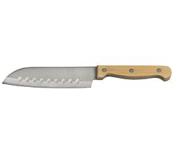 KESPER 90650 Santokumesser 23,5 cm mit Klinge aus Edelstahl, Griff aus Bambus