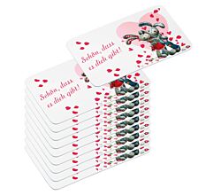 10er SET Kesper 91503 Frühstücksbrettchen Hasen -Schön, dass es dich gibt!- aus Melamin