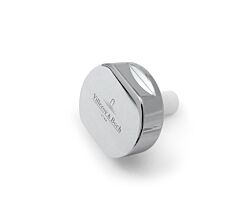 Abdeckkappe 94052561 rund - CHROM glänzend - für Doppeldrehgriff / Villeroy und Boch / Drehgriff