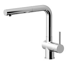 AquaCucina 45001-00 Armatur LAGO S in CHROM mit ausziehbarem Auslauf / Küchenarmatur / Einhebelmischer