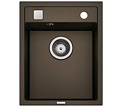 NABER Spüle ANGOLA 40 in ESPRESSO mit Drehexcenterbedienung / Cin-Nagranit / Granitspüle
