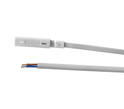 THEBO Anschlussleitung weiß ohne Eurostecker - Länge 2 Meter / Zubehör / Leuchtenzubehör