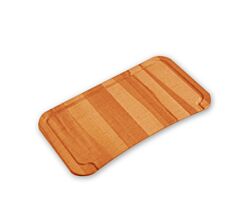 Arbeitsbrett aus Holz für systemceram KeraDomo Spüle VEGA ECK PLUS.