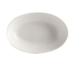 Maxwell & Williams ROUND Schale oval, 25 x 17 cm, Porzellan / White Basics