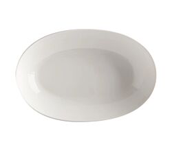 Maxwell & Williams ROUND Schale oval, 30 x 20 cm, Porzellan / White Basics