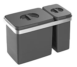 EKOTECH Abfalleimer BELT 2 mit 15 u. 7 Liter Abfallvolumen / Mülleimer