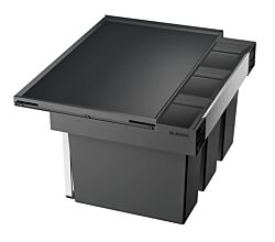 BLANCO 521472 FLEXON II 60/3 Abfallsystem 45 (3x15) Liter für 60 cm Schrankbreite / für Auszugsschubladen
