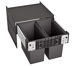 BLANCO 526201 SELECT II 50/2 Abfallsystem 38 (2x19) Liter für 50 cm Schrankbreite / Frontanbindung