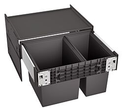 BLANCO 526203 SELECT II 60/2 Abfallsystem 49 (1x 30 u. 1x19) Liter für 60 cm Schrankbreite / Frontanbindung