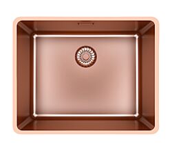 CARESSI CAPPMX50R20CO Spüle in COPPER ohne Hahnbank / ab 60 cm Schrankbreite / Einbauspüle / Edelstahlspüle