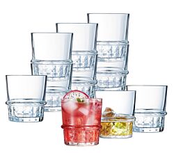 10er SET CreaTable 15451 COCKTAIL IMPERIAL Whiskybecher 38 cl / Luminarc / Whiskyglas / Tumbler