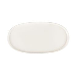 COMAS PLANO ovaler Teller 30 cm, 6 Stück, Porzellan