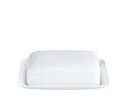 CreaTable 18257 Butterdose UNIVERSAL mit Deckel für 250 g Butter / Butteraufbewahrung / Porzellan
