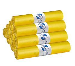 10er SET DEISS 13023 - PREMIUM - 120 Liter Abfallsäcke Typ 60 GELB - 25 Stk. je Rolle / Emil Deiss / Abfallsäcke / Typ 60