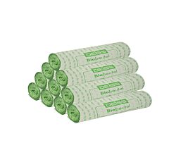 10er SET DEISS 06030 - ECOVIO® - 30 L Biobeutel 450 x 680 mm - 10 x 10 Stk. auf Rolle / bio-Müllbeutel / EMIL DEISS