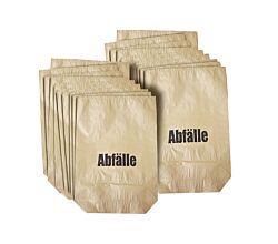 10er SET DEISS 07001 - Papiersäcke braun - 70 Liter - Maße (LxBxT): ca. 85 x 55 x 20 cm / Papier-Müllbeutel / EMIL DEISS