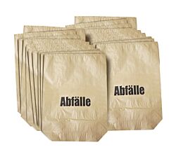 10er SET DEISS 07002 - Papiersäcke braun - 120 Liter - Maße (LxBxT): 95 x 70 x 20 cm / Papier-Müllbeutel / EMIL DEISS