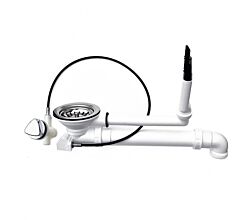 Drehexcenter für Lavabo Spülen / Ab- und Überlaufgarnitur / Excenterventil / Excenterbedienung