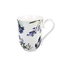 DUO Spring in bloom Becher 460 ml BLUE FLOWERS in dekorativer Box, New Bone China Porzellan