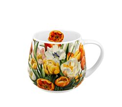 DUO Flowers Classic Fassbecher 430 ml TULIPS New Bone China Porzellan
