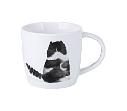 Maxwell & Williams DX1223 Becher 400 ml FELINE FRIENDS  Grumpy Cat, Porzellan, in Geschenkbox