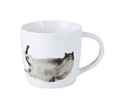 Maxwell & Williams DX1224 Becher 400 ml FELINE FRIENDS Belly Up, Porzellan, in Geschenkbox