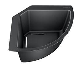 BLANCO 235866 Eck-Schale aus Kunststoff schwarz / Spülenzubehör / Abtropfschale
