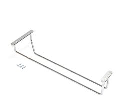 emuca Supra Gläserhalter aus verchromten Stahl für Möbelmontage / Glashalterung