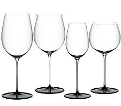 RIEDEL 5110/74 FATTO A MANO BLACK TIE Tasting Set - 4 Gläser aus Kristallglas