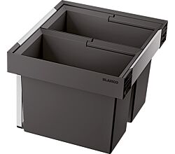BLANCO 526639 FLEXON II LOW 50/2 Abfallsystem 38 (2x19) Liter für 50 cm Schrankbreite / für Auszugsschubladen