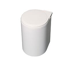 emuca 8035815 Abfalleimer 13 Liter ab 40 cm Schrankbreite, Kunststoff weiß