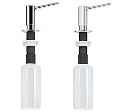 Spülmitteldispenser NOVITA 300 ml in CHROM oder EDELSTAHLOPTIK / Dispenser / Seifenspender von FRANKE