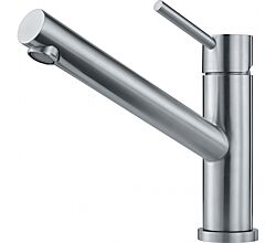 FRANKE Armatur ORBIT massiv EDELSTAHL mit Festauslauf / Küchenarmatur / Einhebelmischer