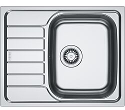 FRANKE Spüle SPARK SKX 611-62 (50) Edelstahl gebürstet mit Excenterbedienung / Edelstahlspüle / Auflagespüle