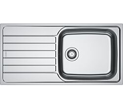 FRANKE Spüle SPARK SKL 611-100 Edelstahl LEINEN mit Drehexcenterventil / Edelstahlspüle / Auflagespüle / Spüle