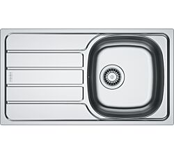 FRANKE Spüle SPARK SKL 611-78 Edelstahl LEINEN Siebkorb in Handbetätigung / Edelstahlspüle / Auflagespüle