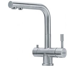 FRANKE 120.0179.978 Armatur Clear Water L Festauslauf ohne Filter, Seitenbedienung, Hochdruck, Edelstahl