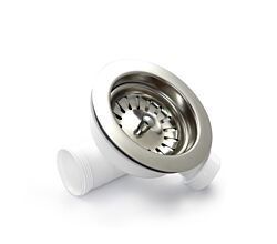 TG-Kunststoffe Siebkorbventil Ø 115 mm in Handbetätigung mit Gewinde / Korbventil