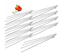 40er SET Schaschlikspieße 41 cm aus rostfreiem Edelstahl / Grillspieße