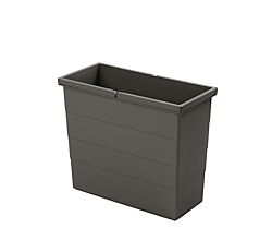 HAILO 1129669 Inneneimer 21 Liter in dunkelgrau für Abfallsorter CARGO / Eimer / Abfalleimer