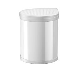 HAILO 3555-001 Compact-Box M Einbau-Mülleimer WEISS mit Deckel-Lift-System / ab 40 cm Schrankbreite