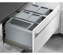 HAILO AS XXL 800 18/D/18/D/12/P/P/P für Auszugsschubladen 80 cm Schrankbreite / Mülleimer