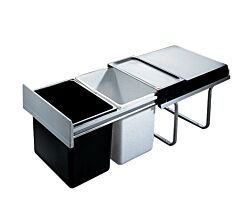 HAILO 3640-00 Abfallsorter 36 (2x18) Liter RAUMSPAR TANDEM ab 40 cm Schrankbreite