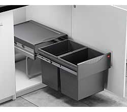 HAILO RAUMSPAR TANDEM 18/18 mit 36 Liter Abfallvolumen / ab 40 cm Schrankbreite